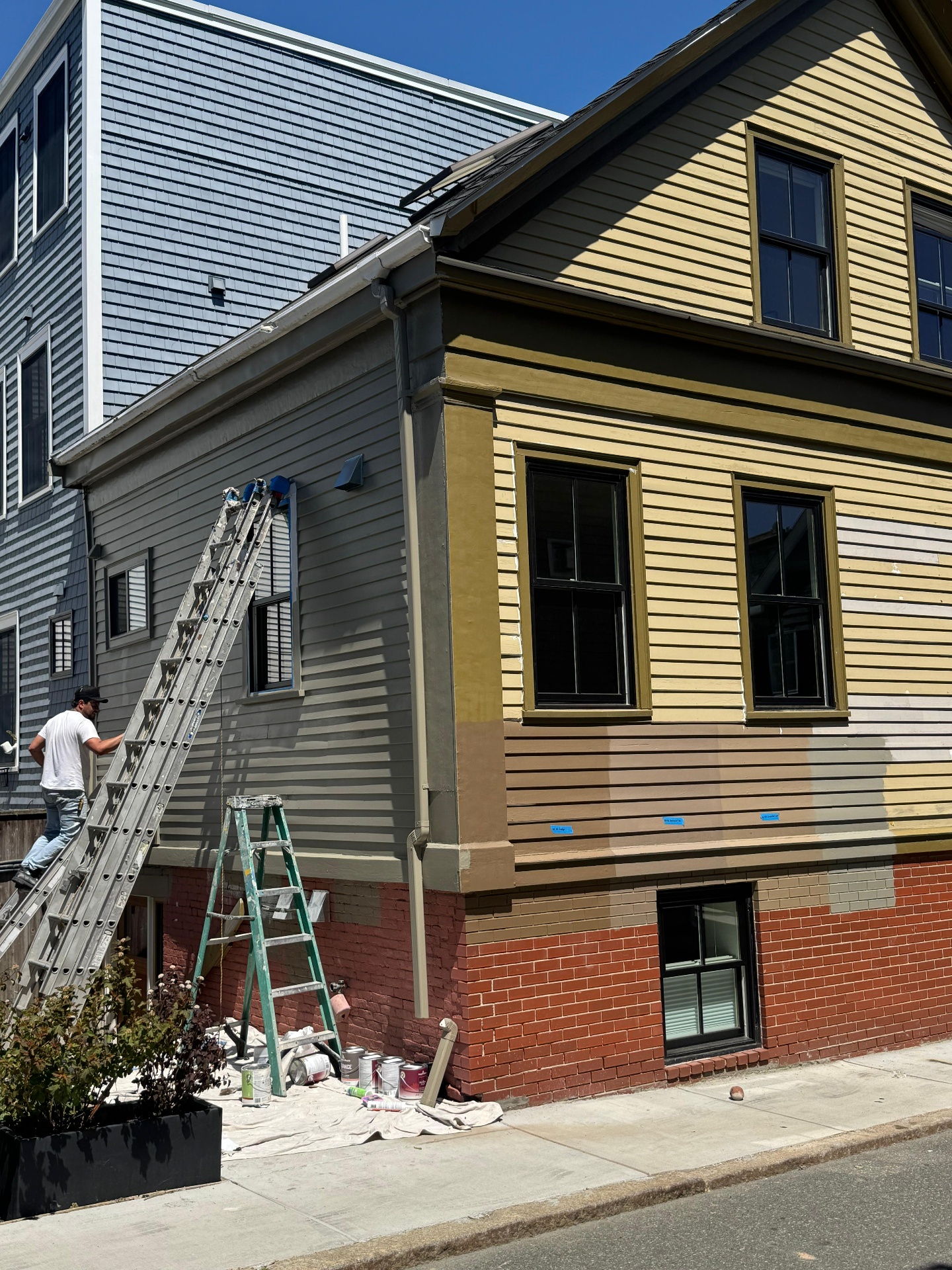 Exterior repaint in progress by our crew